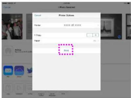 AVISION AM40A - Comment utiliser AirPrint depuis un iPhone un iPad - 4