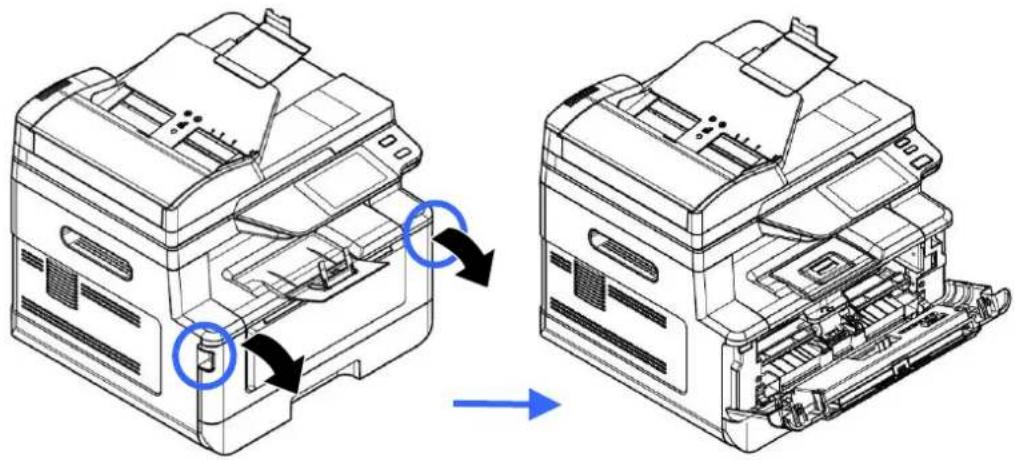 AVISION AM40A - Retrait de la cartouche de toner - 1