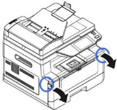 AVISION AM40A - Locations of the Jammed Paper (Endroits susceptibles de bourrage de papier) - 1