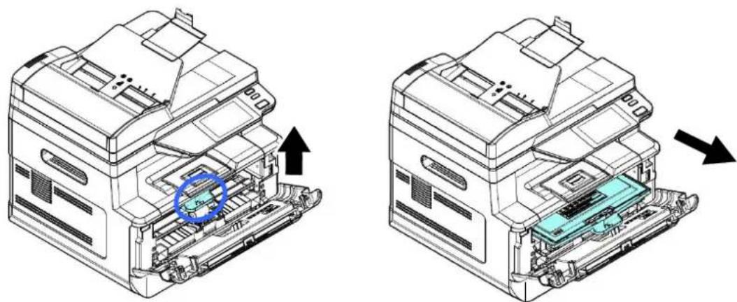 AVISION AM40A - Retrait de l'ensemble tambour et cartouche de toner - 2