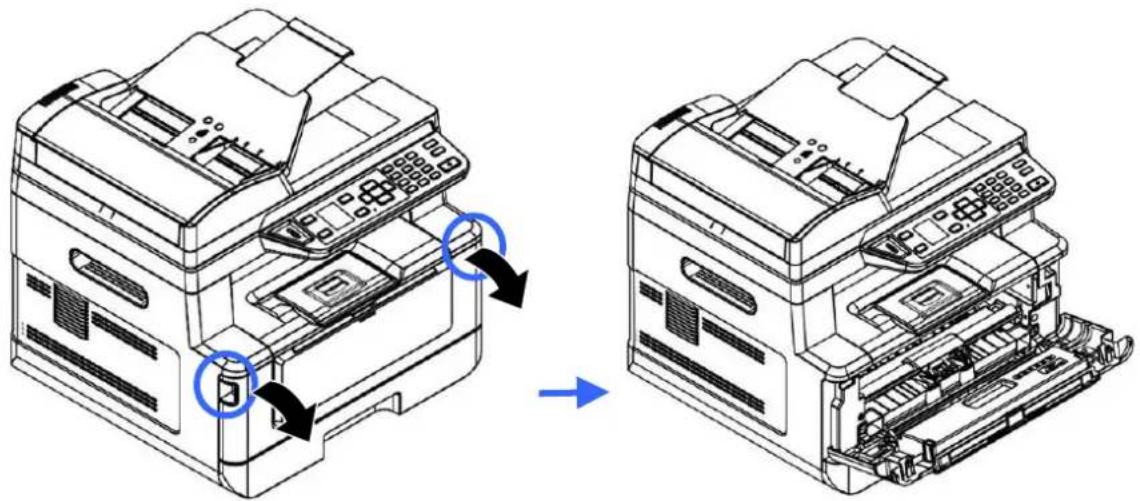 AVISION AM40Q - Retrait de la cartouche de toner - 1