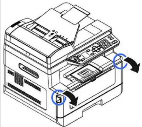 AVISION AM40Q - Locations of the Jammed Paper (Endroits susceptibles de bourrage de papier) - 1