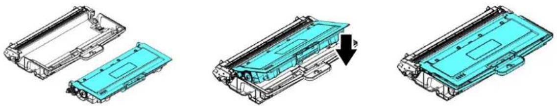 AVISION AM40Q - Installation de la cartouche de toner - 4
