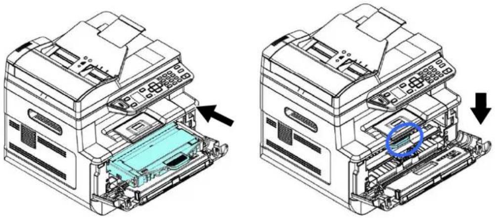 AVISION AM40Q - Installation de la cartouche de toner - 6
