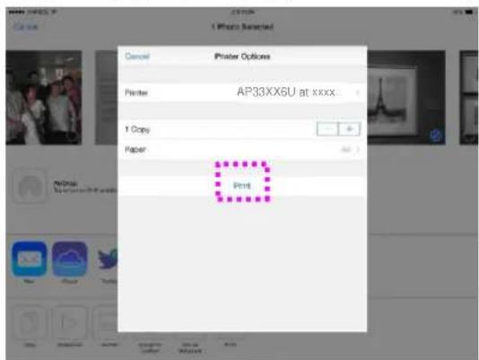 AVISION AP33 - Comment utiliser AirPrint depuis un iPhone un iPad - 3