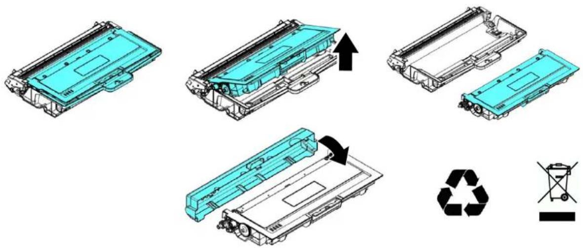 AVISION AP33 - Retrait de la cartouche de toner - 3