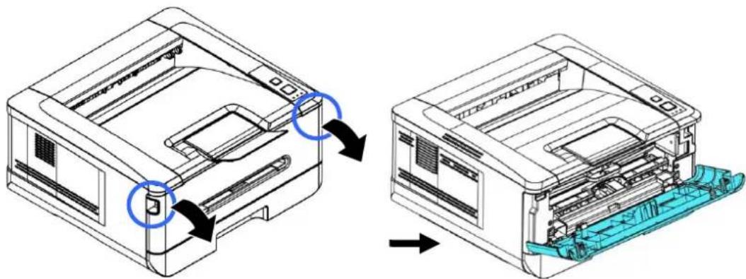 AVISION AP33 - Retrait de la cartouche de toner - 1