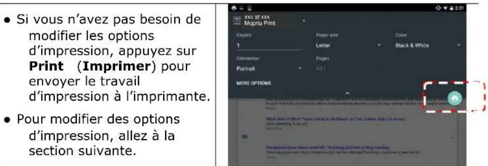 AVISION AP33 - Sélectionnez [Print] (Imprimer) dans le menu et sélectionnez votre imprimante. - 2