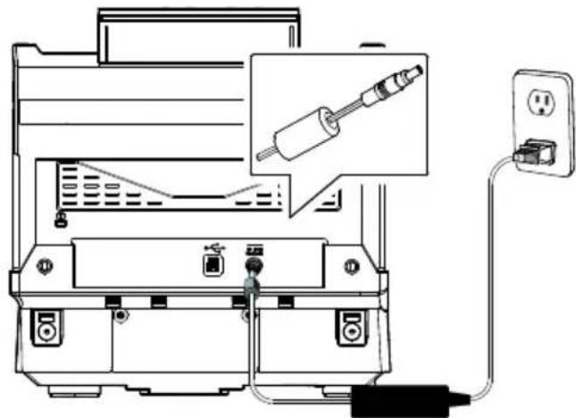 AVISION AD360GF - Connecter le câble d'alimentation - 1
