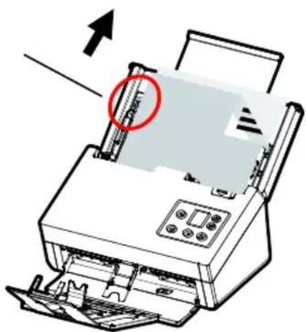 AVISION AD380WN - Si la largeur de votre document est supérieure à 216 mm (8.5 in.) : - 2