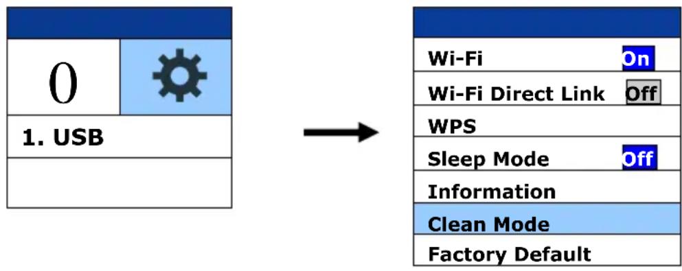 AVISION AD380WN - Utilisation du mode Nettoyage - 1
