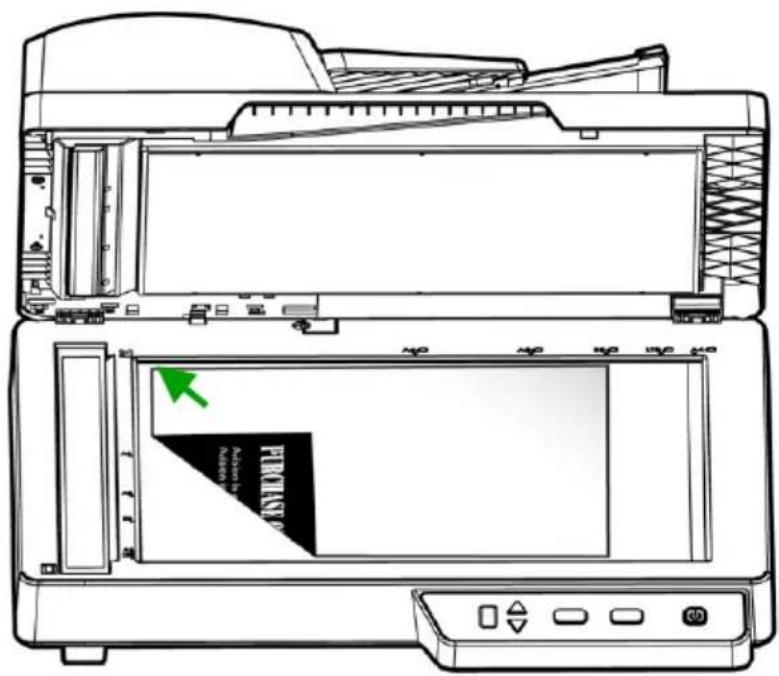 AVISION AD120S - Placez votre document sur la vitre du scanner à plat - 1