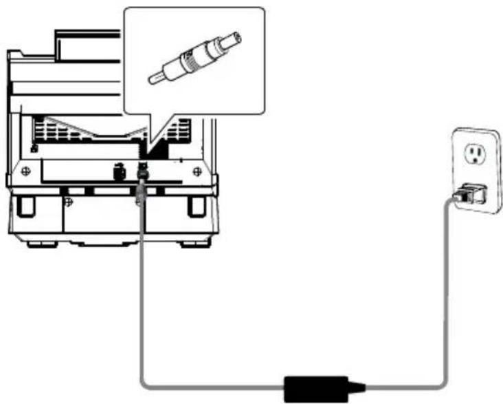 AVISION AD380F - Connecter le câble d'alimentation - 1