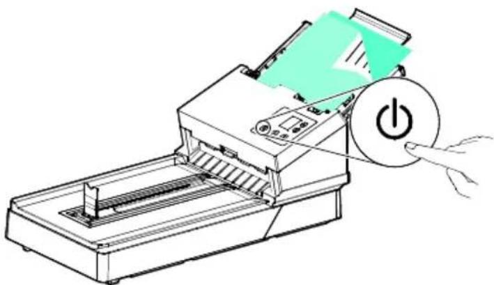 AVISION AD380F - Connecter le câble d'alimentation - 2