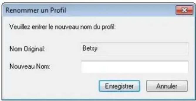 AVISION AD380F - Pour renommer un profil, - 1