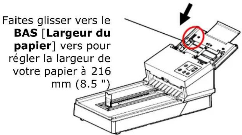 AVISION AD380FWN - Si la largeur de votre document est supérieure à 216 mm (8.5 in.) : - 1