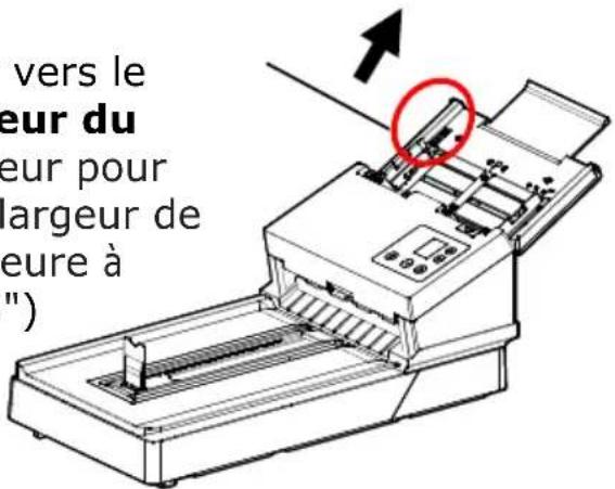 AVISION AD380FN - Note : Le curseur [Largeur du papier] : - 2