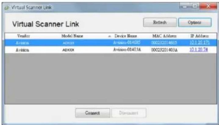 AVISION AD380FN - Comment changer l'adresse IP du scanner et son nom de pé riphé rique - 1