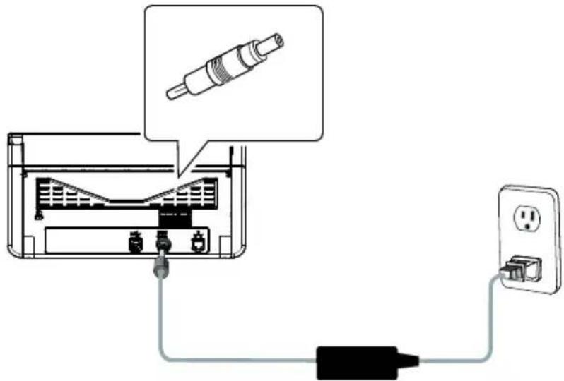 AVISION AD3100N - Connecter le câble d'alimentation - 1