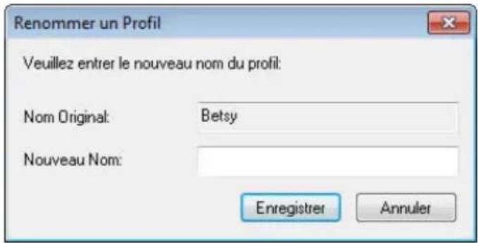 AVISION AD6090N - Pour renommer un profil, - 1