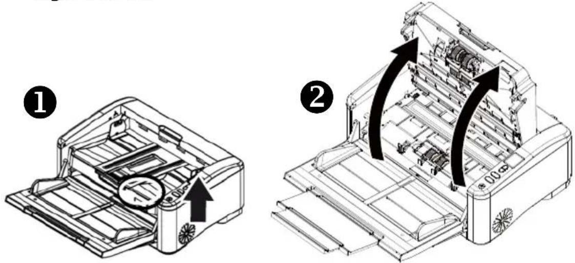 AVISION AD6090N - Nettoyage du rouleau à marche inverse - 1