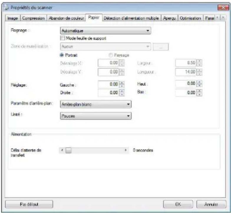 AVISION AD6090N - L'onglet Papier - 1