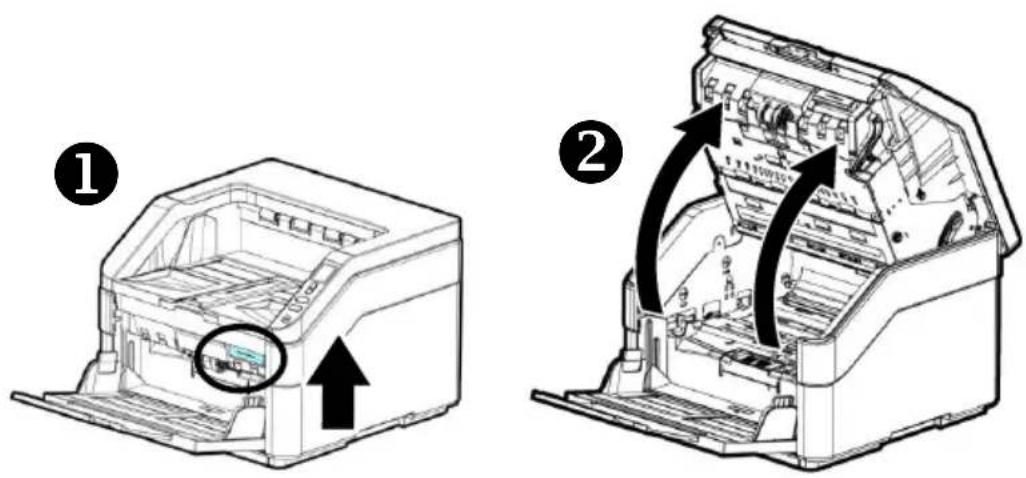 AVISION AD8120U - Remplacement du rouleau de prise papier - 1