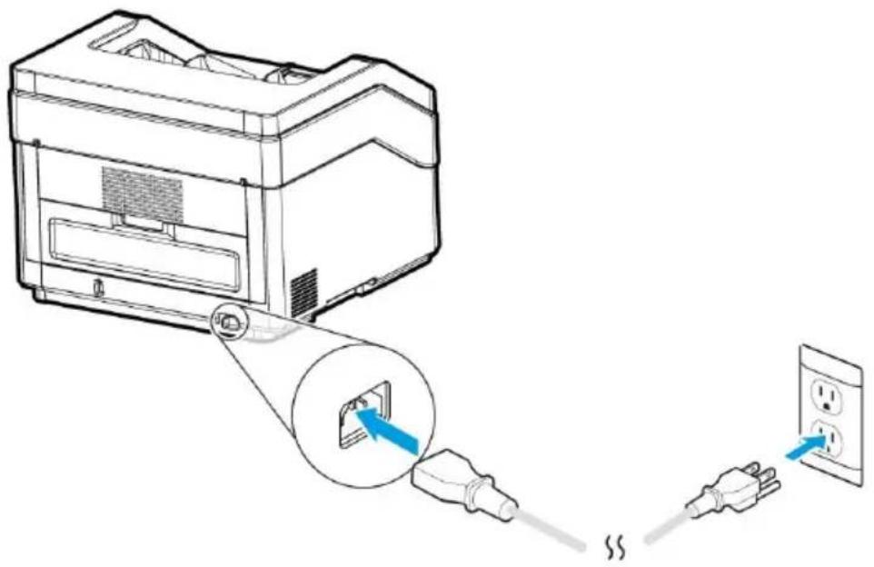 AVISION AD8120U - Connecter le câble d'alimentation - 1