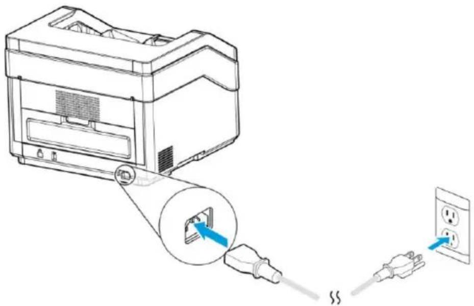 AVISION AD8120UN - Connecter le câble d'alimentation - 1