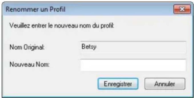 AVISION AD8120P - Pour renommer un profil, - 1