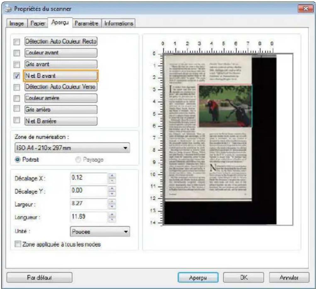 AVISION AD8120P - L'onglet Aperçu - 1