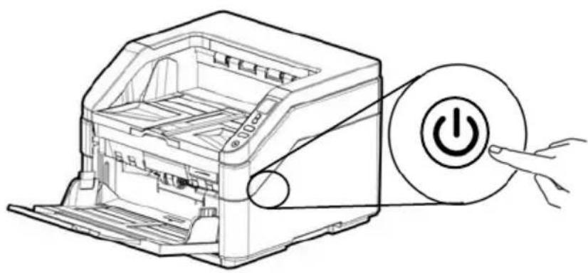 AVISION AD8120P - Connecter le câble d'alimentation - 2