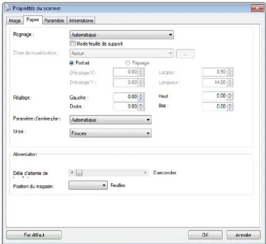 AVISION AD8120P - L'onglet Papier - 1