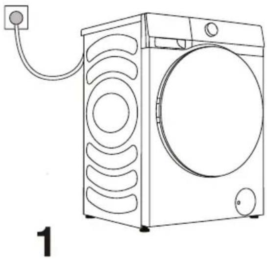HISENSE WF3S8043BB3 - ALLUMAGE DU LAVE-LINGE - 1
