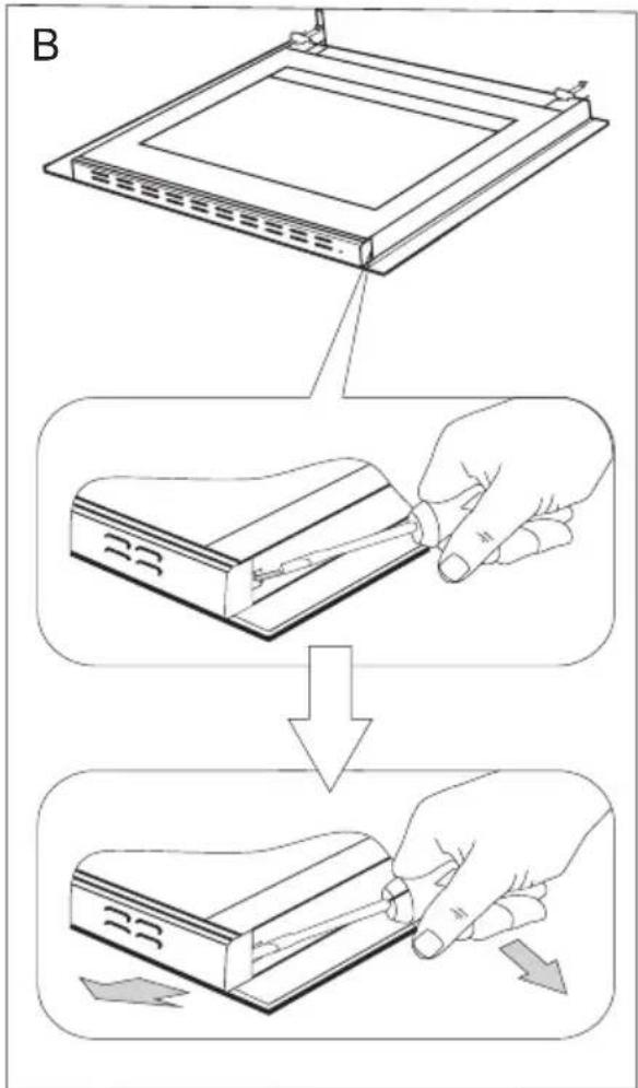 FAGOR FACI205S - Comment enlever la vitre intérieure - 1