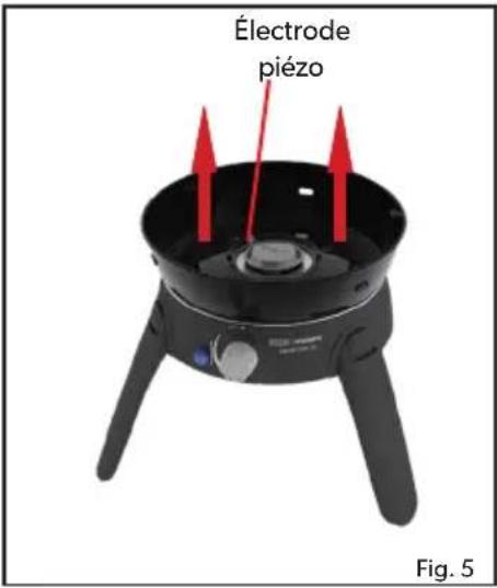 CADAC Safari Chef 30 HP - Pour remplacer le gicleur/injecteur: - 1