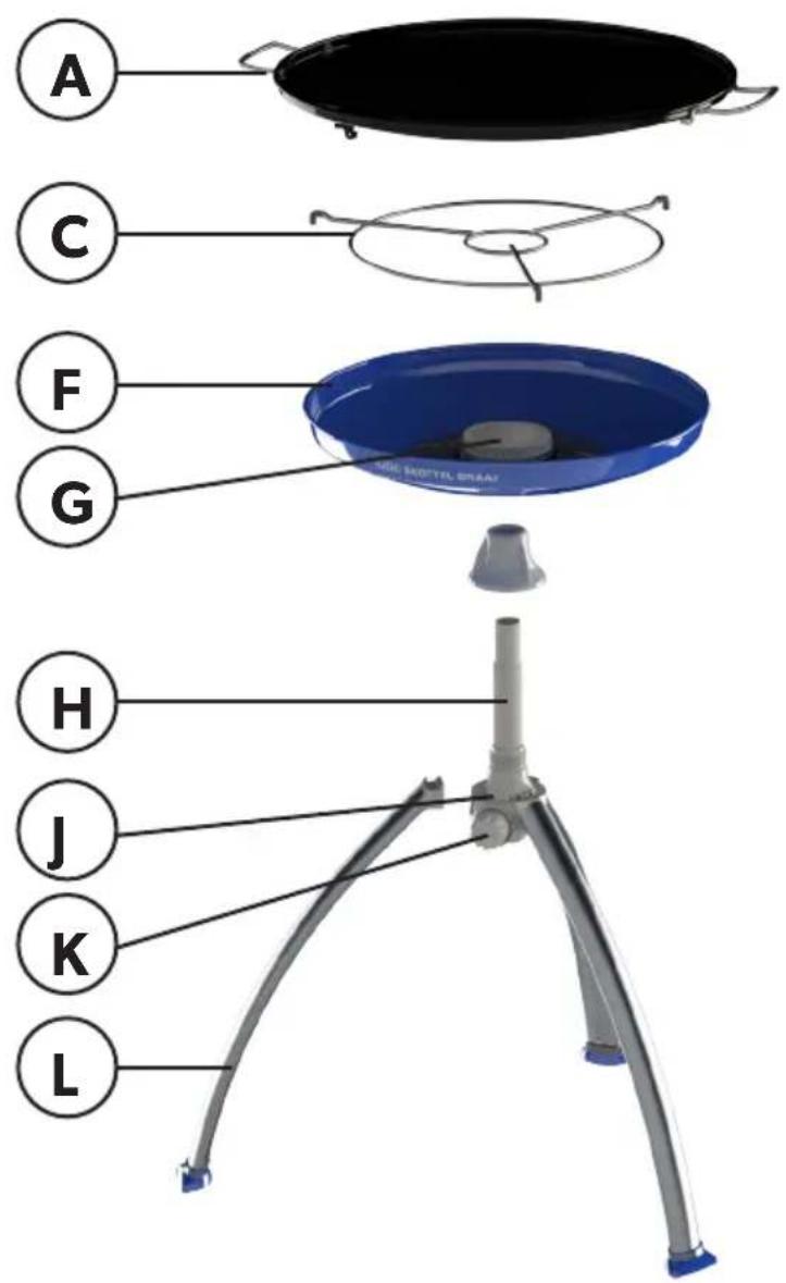 CADAC Grill2Braai - Component List - 2