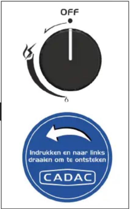 CADAC Meridian Built-in - De gasfles plaatsen en vervangen - 1