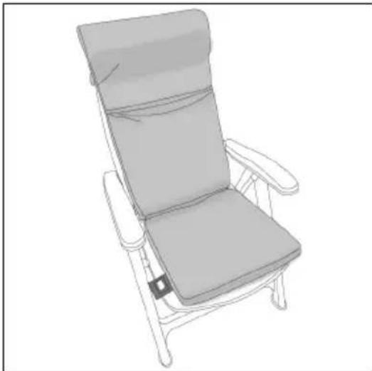 Eurom Warmigo - Placement sur le fauteuil - 1