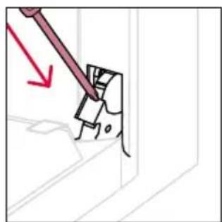 ROSIERES RO6 H3B3YTX - OUTSIDE THE OVEN: removal and cleaning the glass door - 10