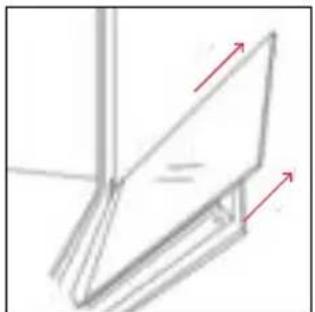 ROSIERES RO6 H3B3YTX - OUTSIDE THE OVEN: removal and cleaning the glass door - 4