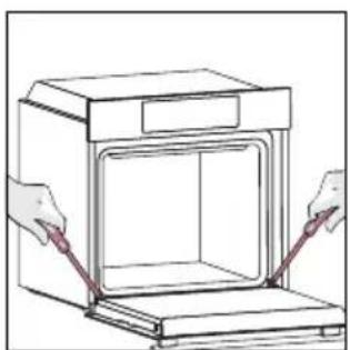 ROSIERES RO6 H3B3YTX - OUTSIDE THE OVEN: removal and cleaning the glass door - 9