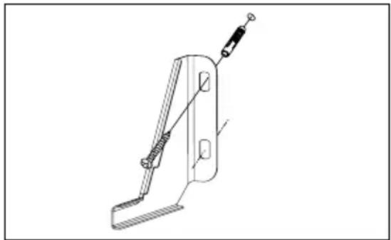 AMICA SHC 903 010 W - Mounting the overturning prevention bracket. - 2