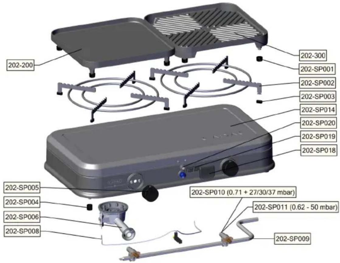 CADAC 2-Cook Pro - Reservedele - 1