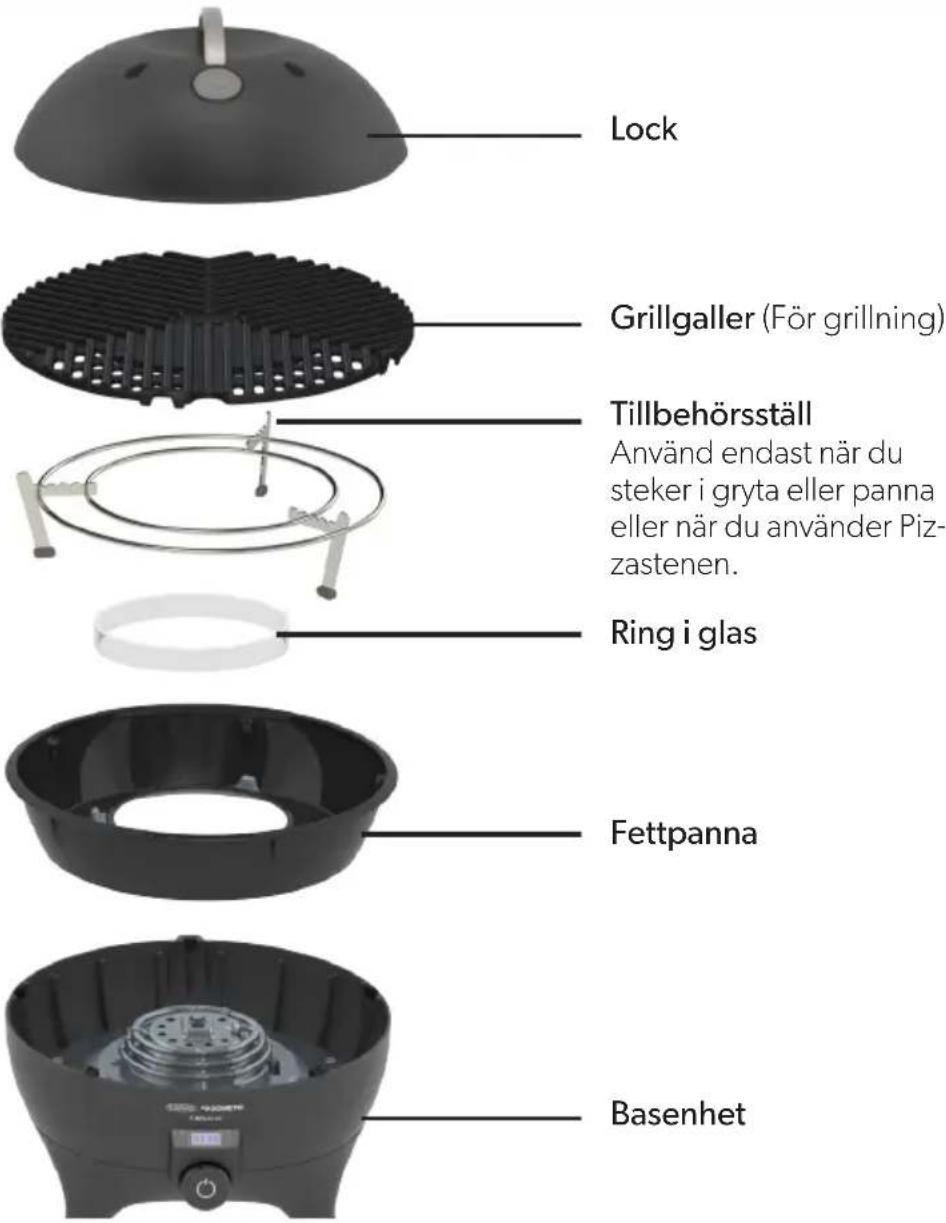 CADAC E Braai 40 FS - Komponentista: - 1