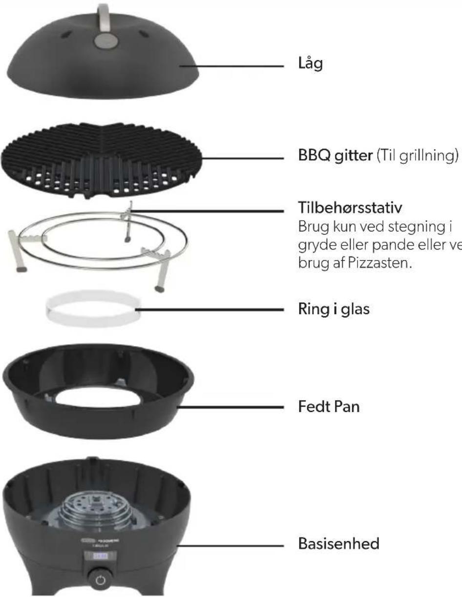 CADAC E Braai 40 FS - Komponentliste: - 1
