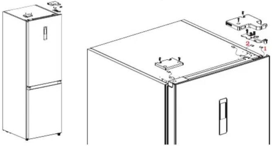 DOMO DO91334C - INVERSIONE DELL'APERTURA DELLO SPORTELLO - 1