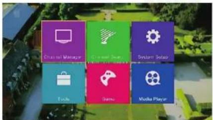 August DVB502 - Le menu principal - 1