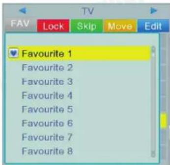 August DVB502 - Ajout de favoris - 1