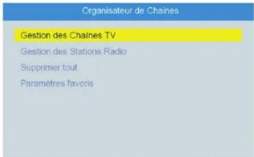 August DVB502 - Organisation des canaux - 1